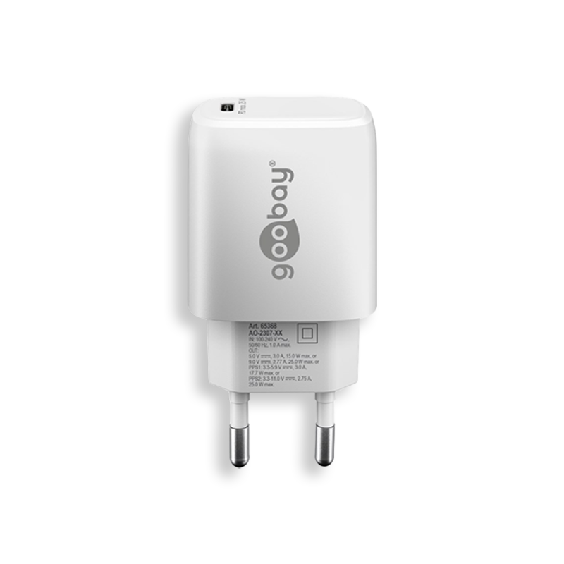 TOLERATE USB-C PD GaN FAST CHARGER (25W) POWERED BY GOOBAY WHITE - Bild 3