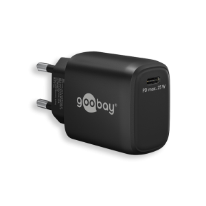 TOLERATE USB-C™ PD GaN FAST CHARGER (25W) POWERED BY GOOBAY BLK