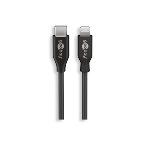 TOLERATE LIGHTNING - USB-C CHARGING & SYNC CABLE 1M POWERED BY GOOBAY BLK