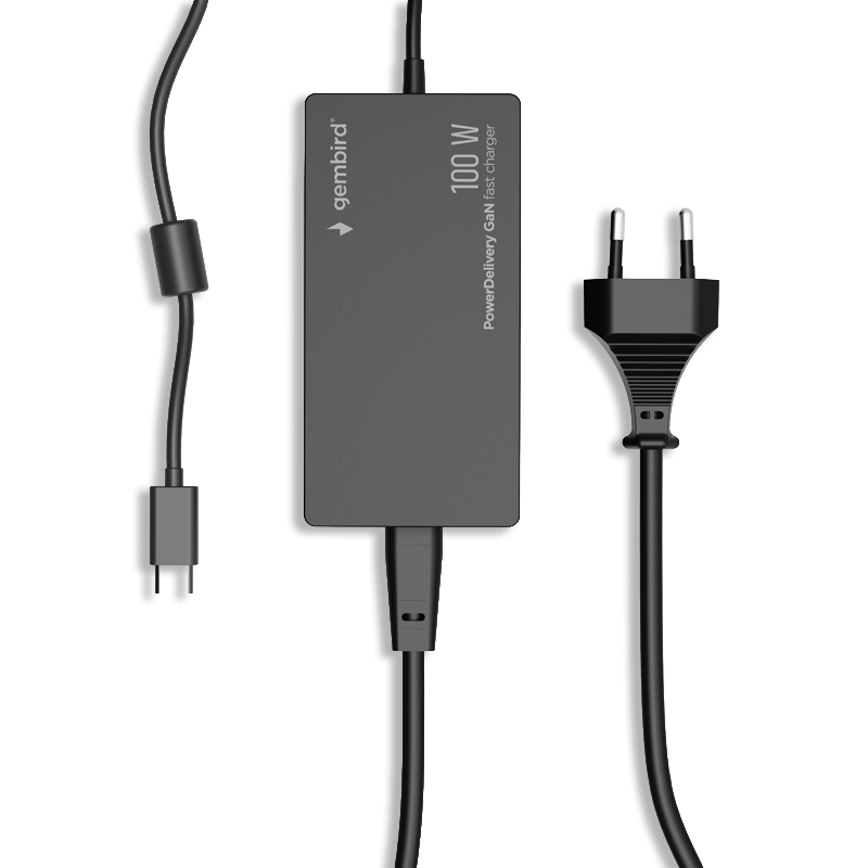 TOLERATE GEMBIRD 100W PD GAN USB-C COMPUTER CHARGER BLK - Bild 2