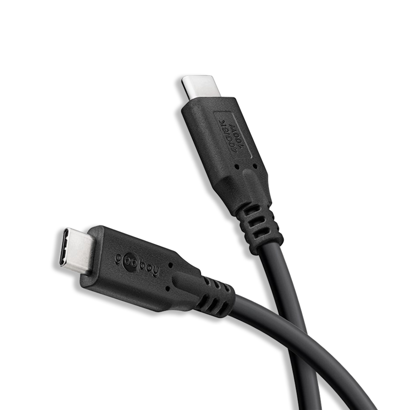 TOLERATE USB-C CABLE (100W) 2M POWERED BY GOOBAY BLK