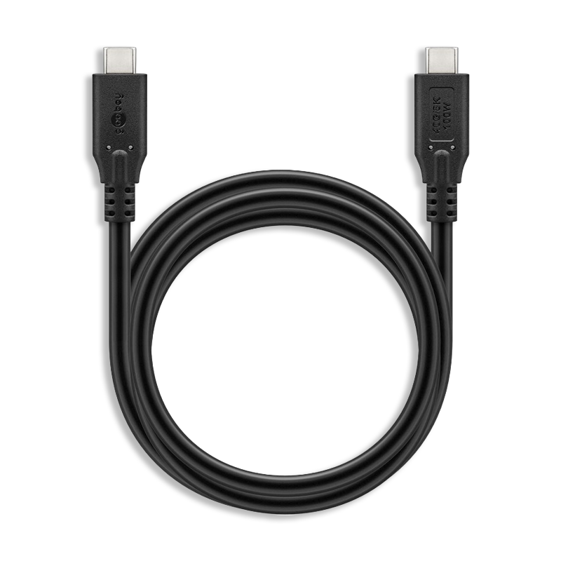 TOLERATE USB-C CABLE (100W) 2M POWERED BY GOOBAY BLK - Bild 3