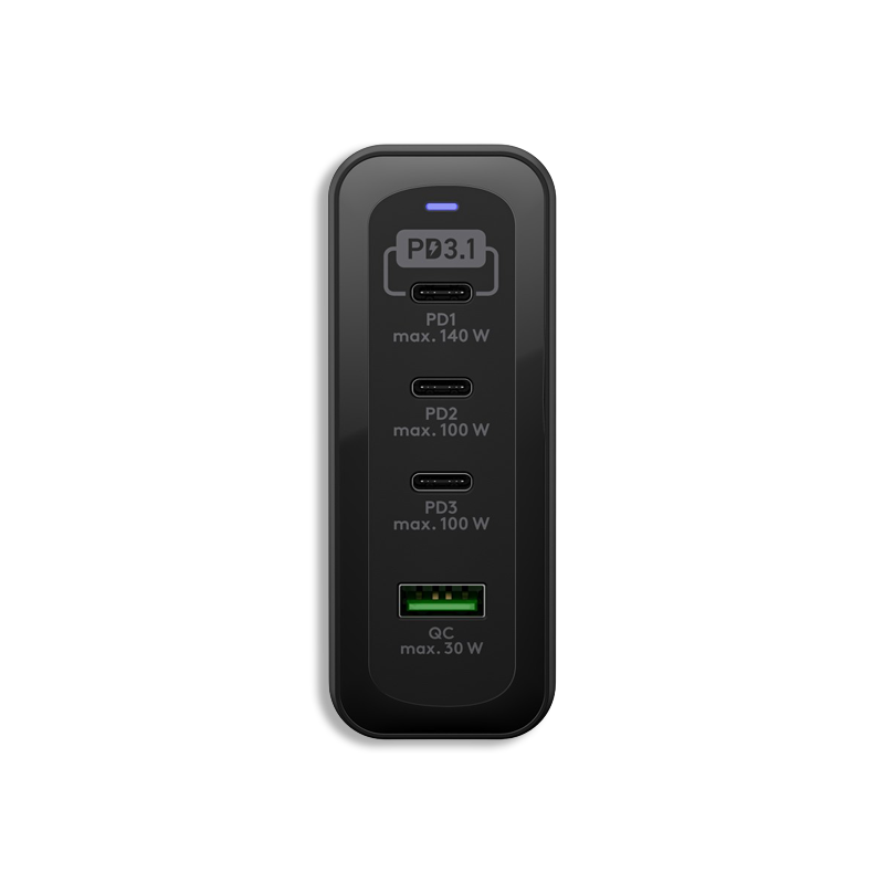 TOLERATE USB-C PD GaN MULTI PORT FAST CHARGER (240W) POWERED BY GOOBAY BLK - Bild 3