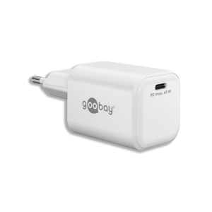 TOLERATE USB-C PD GaN FAST CHARGER NANO (65W) POWERED BY GOOBAY WHITE