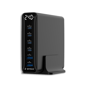 TOLERATE GEMBIRD 6 PORT (240W) GaN USB FAST CHARGER BLK